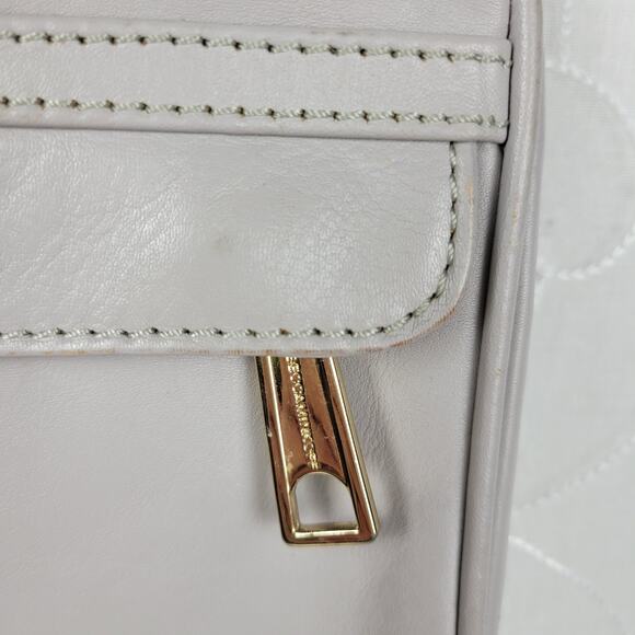 Rebecca Minkoff Womens Mini Mac Crossbody Bag Gray Leather Chain Strap Purse - Picture 6 of 16